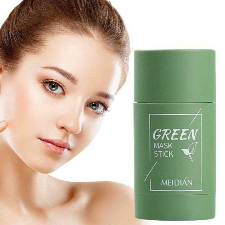 Masker Komedo Meidian Green Tea Mask Stick / Masker Wajah Stik Pengangkat Komedo Dan Pengecil