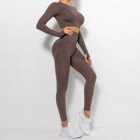 2PCS Yoga Set Sportswear Women Suit For Fitness Seamless Sports Suit Workout Clothes Tracksuit Sports Outfit Gym Clothing Wear