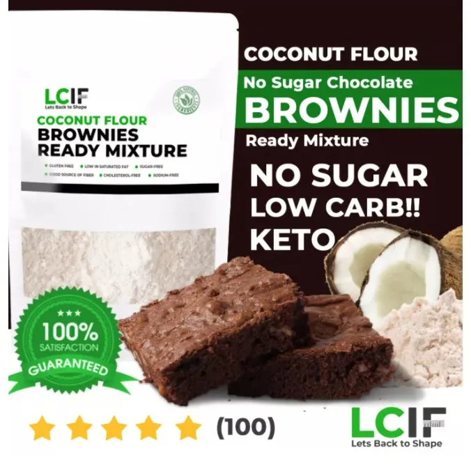 Low Carb Coconut Flour Brownies Ready Mixture 200G Low Carb Guilt Free