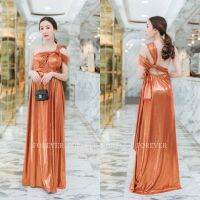 88101.ชุดราตรี Infinity dress ชุดเดียวเอาอยู่ทุกงานเลยค่ะ พันเป็นทรงไหนก็ได้ในชุดเดียว  ommishop