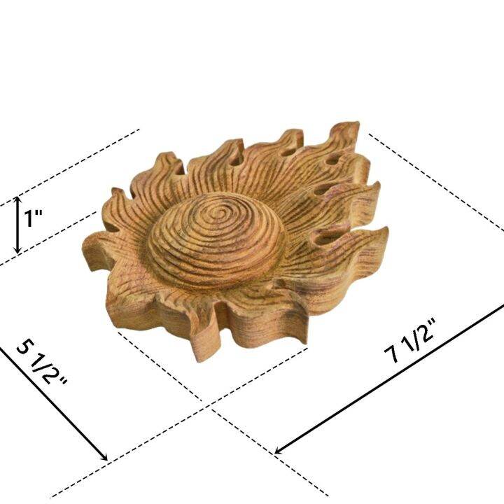 แผ่นไม้สักแกะสลักรูปลูกไฟ-ลายกนก-ยังไม่ทาสี-สำหรับตกแต่งบ้าน-โรงแรม-รีสอร์ท-เป็นของขวัญงานมงคล
