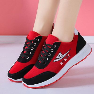 Savanah Womens Non-slip Sports Shoes Women New Thick Sole Running Casual Shoe Breathable Mesh Ladies Vulcanize Shoes Zapatillas