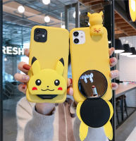 เคสโทรศัพท์รูปการ์ตูน Pikachu 2ชิ้นสำหรับ OPPO RENO6 A74-4g F19-4g Realme8 Pro-4g Reno5 Reno5k Findx3lite 3D เคสนิ่มกระจกเงารูปการ์ตูนน่ารัก0000