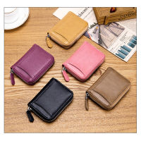 hang qiao shopFashion PU Leather Mini Wallet Card Key Holder Zip Coin Purse