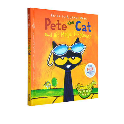 Original English picture book Pete the cat and his magic Sunglasses hardcover childrens story picture book Wu minlan book list