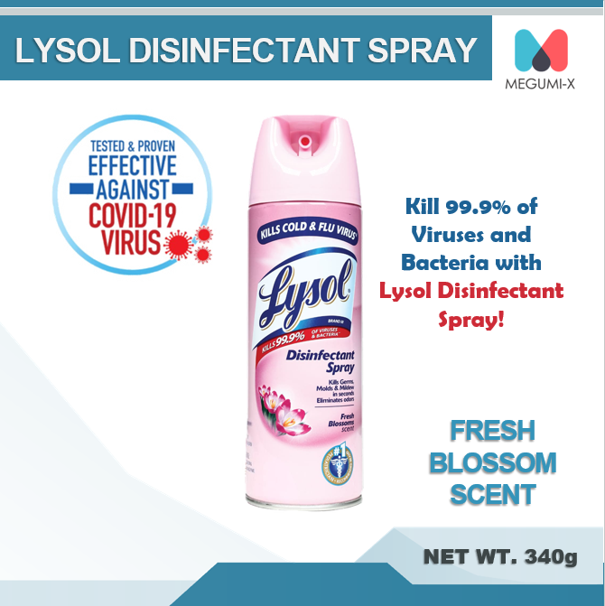 Lysol Disinfectant Spray Fresh Blossom 340g Lazada Ph 3383