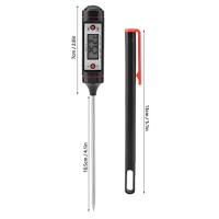 ทีวัดอุณหภูมิอาหาร Food thermometer  ขนาด 19cm ทีวัดอุณหภูมิกาแฟ เทอร์โมมิเตอร์ เครื่องวัดอุณหภูมิแบบสแตนเลส สำหรับทำอาหาร ขนาด 19CM