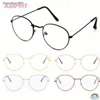 （A VOGUE）☾ஐ☞ Eyewear Fashion Anti Rad Glasses Circle Classical Metal Retro EyeglassesK