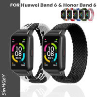 SinHGeY สายรัดข้อมือไนล่อนสำหรับ Huawei Honor Band 6,สายรัดข้อมือสำหรับเปลี่ยนสายรัดข้อมืออัจฉริยะ6 Honor Band6ดีไซน์แบบพรีเมียมที่มีสไตล์