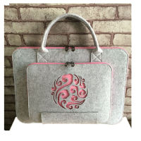 25*35CM Light Carving Wool Felt Laptop sleeve Bag Handbag for MacbookXiaomi Lenovo Dell HP Asus notebook Case