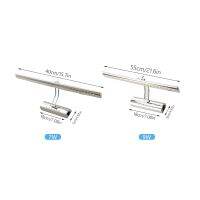 DONWEI 7W 9W แต่งหน้า LED ไฟหน้ากระจกโคมไฟติดผนังสแตนเลสการตกแต่งบ้านโมเดิร์นพร้อมสวิตช์สำหรับห้องน้ำห้องนอน AC 110V 220V