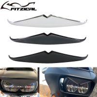 D Motorcycle Headlight Trim Eyebrow Eyelid Sticker Decoration Upper Tip Cover For Harley Tou Road Glide Special CVO 2015-2022