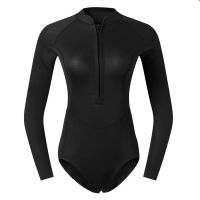 Woman Diver Diving Suit 2mm Neoprene Diving Equipment Pink Long Sleeve Bikini Swimsuit Women Korean Swimwear Free Shipping