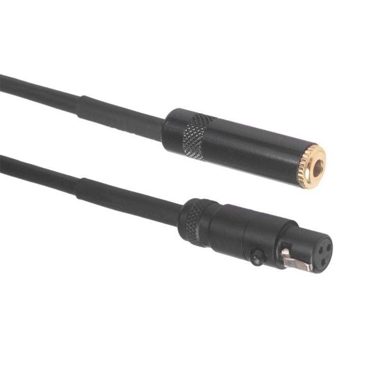 Mini XLR 3pin Female to 3.5mm Female Jack Audio Cable Earphone Adapter
