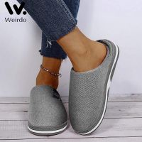 Spring Autumn Home Slipper For Women Men 39;s Slipper Solid 2022 Warm Indoor Beadroom Slides Men Stripe Cotton Slippers