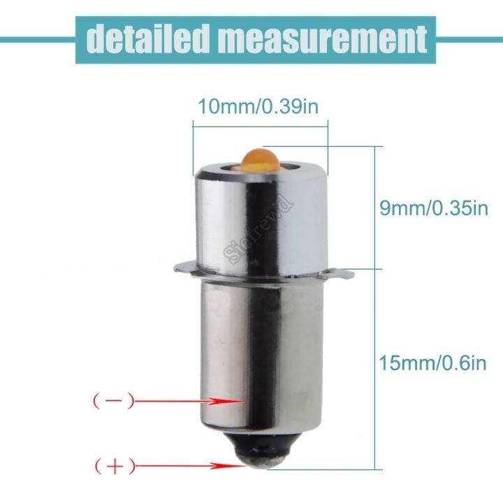 โคมไฟ-led-อัปเกรด3w-pr2-p13-5s-ขาว1ชิ้นสำหรับเปลี่ยน-maglite-โคมไฟไฟฉาย4v-24v-3v-4-5v-6v-12v-18v-dc