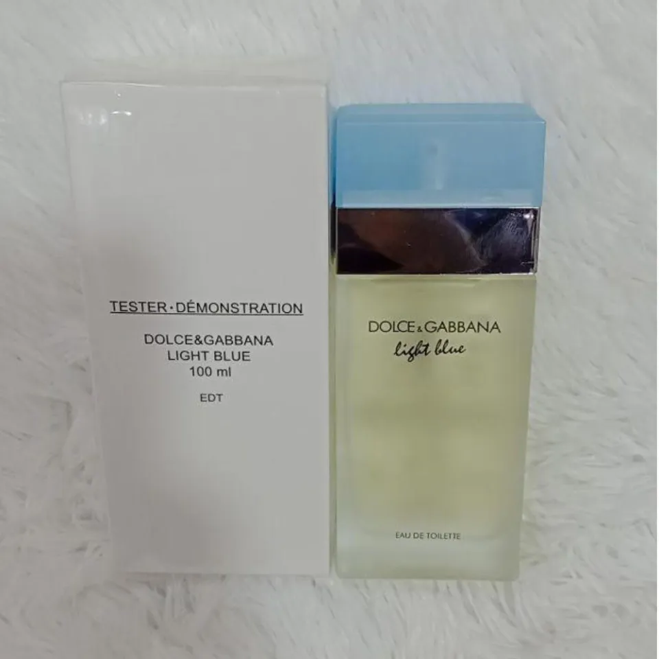 Light blue perfume tester Clearance