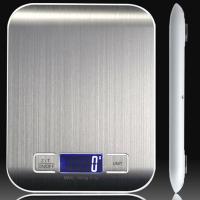 Kitchen Scale Digital Scale ใหม่! เครื่องชั่งดิจิตอล 5 กิโลกรัม ตาชั่งดิจิตอล ผิวหน้าสแตนเลส สวย หรูหรา เครื่องชั่งน้ำหนัก เครื่องชั่งในครัว เครื่องชั่งน้ำหนักดิจิตอล เครื่องชั่งเบเกอรี่ สามารถชั่งได้ 1g-5kg