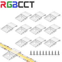 10 Pcs Clip with Screw for 10mm PCB LED Light Strip WS2812B WS2811 FCOB COB SK6812 RGBW Wire Bundle Holder Tie Mount ConnectorsWires Leads Adapters