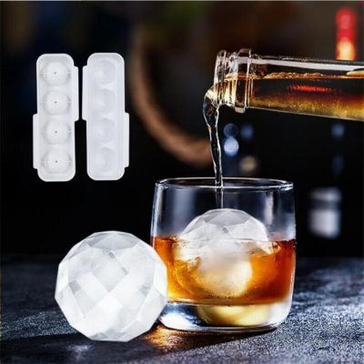 Ice Mold Ice Cube Tray Maker Large Whiskey Wine Home with Lid Round Beer Wine Ice Ball Maker Freezer Kitchen Gadgets Ice Maker Ice Cream Moulds