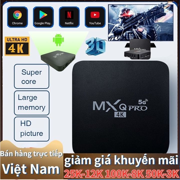 Android Tv Box Mxq Pro 4K Android:11. Đã Cài Sãn Xem Truyền Hình Trên 280  Kênh Youtube Vv Tặng Pin+Dây Av | Lazada.Vn