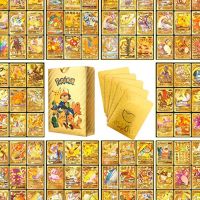 Hot Selling 55Pcs Pokemon Cards  Vmax GX Card Box Charizard Pikachu Rare Collection Battle Trainer Card Box Children Boy Toys Gift