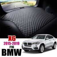 แผ่นหนังรองท้ายรถสำหรับ BMW X6 F16 2015 2016 2017 2018 2019กันน้ำแผ่นรองป้องกันพื้นอุปกรณ์เสริมไลเนอร์กระบะ