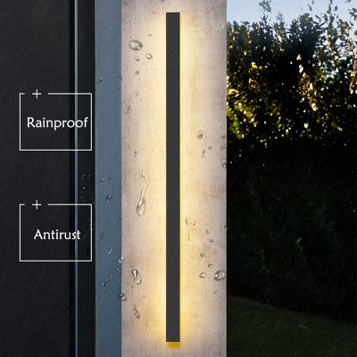 Waterproof outdoor wall lamp LED Long wall lamp IP65 Aluminum Light Garden Villa porch Sconce Light 110V 220V Sconce Luminaire