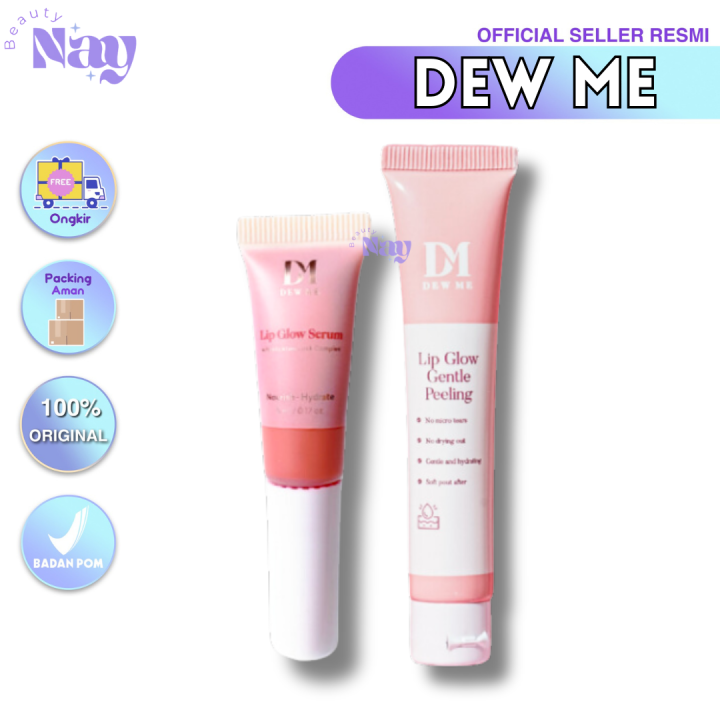 Dew Me Lip Serum Lip Glow Gentle Peeling Lipglow Scrub Pencerah Bibir Lazada Indonesia 1785