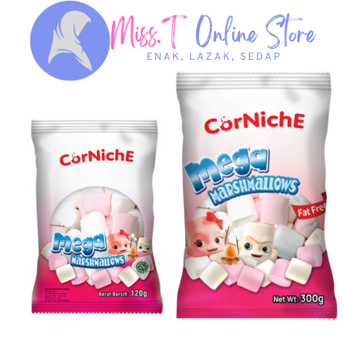[MT] Corniche Mega Marshmallow (120/300)gm Halal Lazada