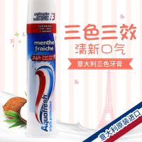 AQUAFRESH upright three-color toothpaste fresh breath clean whitening 100ml