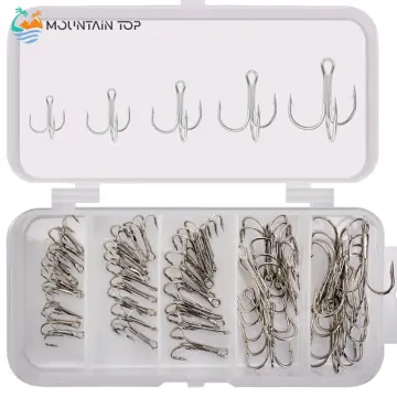 10pcs/lot Thick Treble Hook Strong Pull 2# 4# 6# 8# 10# 12# High