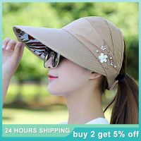 Beach-hat Wide Brim Cap Adjustable 2023 Uv-anti Hat Outdoor Floral Print Accessory