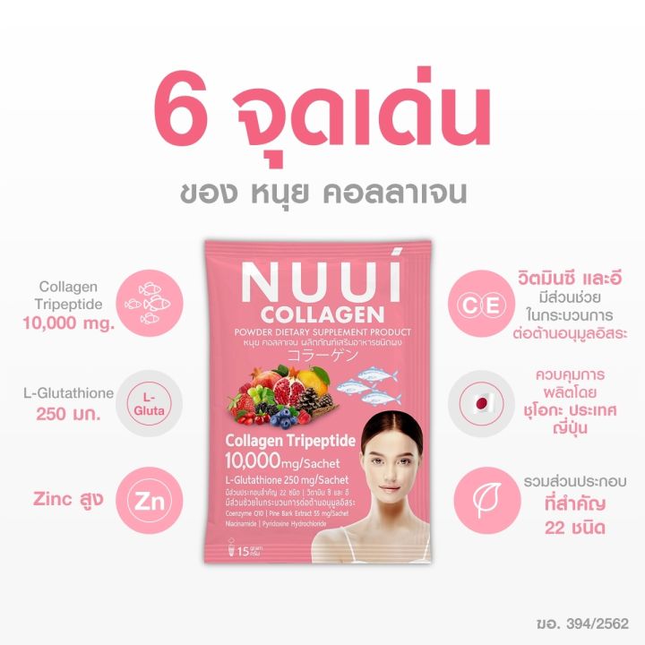 nuui-collagen-หนุย-คอลลาเจน-1-10-3-กล่อง-รวม-30-ซอง-collagen-tripeptide-10-000mg