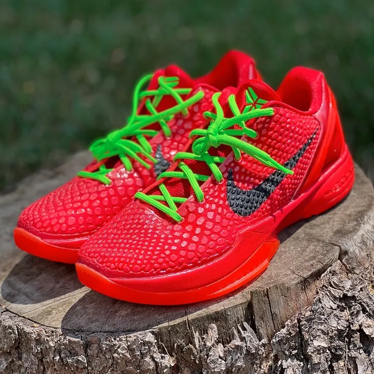 Basketball Rubber Shoes Kobe 6 Reverse GRINCH With Freebies