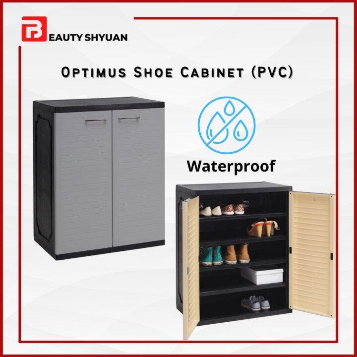 [WATERPROOF] OPTIMUS 2 Door Shoe 2 Door Shoes Rack Shoe Rack