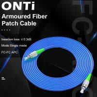 ONTi Outdoor Armoured Fiber Patch Cable FC-FC APC Single Mode Single Core Fiber Optic Cable Cord Available 1-100m SM Jumper FTTH