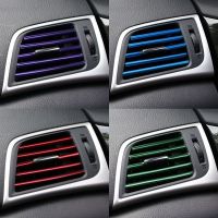 10 Pcs 20cm Car Styling Mouldings Air Outlet Trim Strip Vent Grilles Rim Cars Decoration Strips Accessories