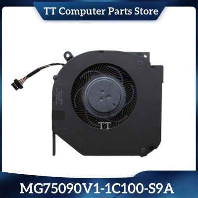 DXDFF TT พัดลมระบายความร้อนแล็ปท็อป CPU ของแท้ใหม่ MG75090V1-1C100-S9A DC5V 2.50W THER7GM7Z0-1411 4Pin GM7ZG0M จัดส่งเร็ว