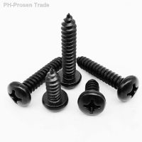 5/50pcs M3.5 M3.9 M4.2 M5 M5.5 M6.3 Black 304 Stainless Steel Cross Phillips Pan Round Head Self Tapping Screw Wood Screw