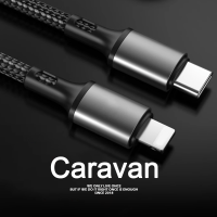 Caravan Crew PD Cable Lightning to Type-C สายชาร์จไอโฟน สายชาร์จเร็ว สายชาร์จ สายชาติเร็ว type c