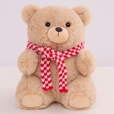 ผ้าพันคอ28ซม. ตุ๊กตาหมีหมีตุ๊กตาผ้าพลัฌหมอนอิงของขวัญสำหรับวันคริสต์มาสวันเกิดปีใหม่