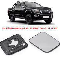 Q ซ้ายขวารถกระจกมองหลังด้านข้างอุ่นสำหรับ NISSAN NAVARA D22 97-15 PATROL Y61 97-13 PICK UP 1998-2005