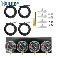 4Pcs กระบอกรถจักรยานยนต์ชุดคาร์บูเรเตอร์สีดำสำหรับ Hondayamahasuzukiharley Balance สูญญากาศ Meter Synchronizer เครื่องมือ W ท่อ Kit