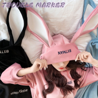 TroubleMaker เสื้อฮู้ด เสื้อแขนยาวอบอุ่น หลวมและสบาย น่ารัก ทันสมัย ทันสมัย สไตล์ WWY23936QA 39Z230925