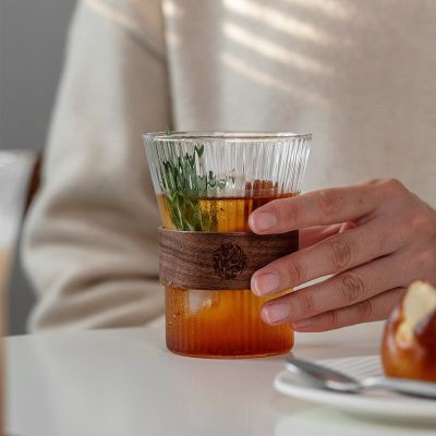 } ”| 》? แก้วกาแฟปลอกหุ้มถ้วยวอลนัทถ้วยกาแฟแก้วสไตล์ญี่ปุ่น350มล. แก้วกาแฟ Sloki Kaca แก้วแก้วเบียร์