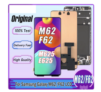 ต้นฉบับ6.7 "Super AMOLED สำหรับ Samsung Galaxy M62หน้าจอสัมผัส LCD ประกอบ Digitizer SM-M625F SM-M625F/DS F62 E625F LCD อะไหล่ทดแทน