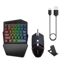 SmartPhonemall HXSJ K99 Bluetooth 4.2 Mobile Game Keyboard Throne Mouse Set