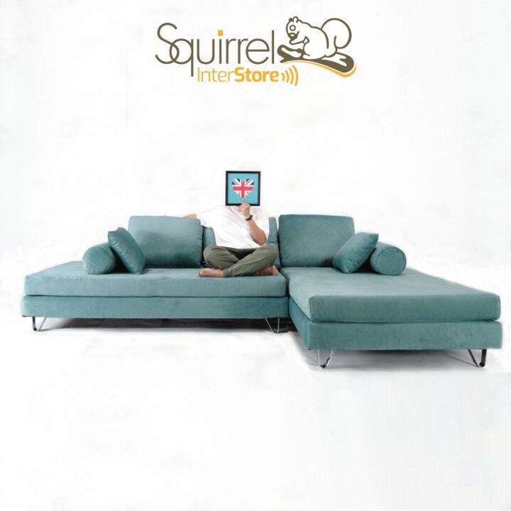 SQUIRREL Modular Velvet Sofa Series LShape / Seater / Daybed / Long