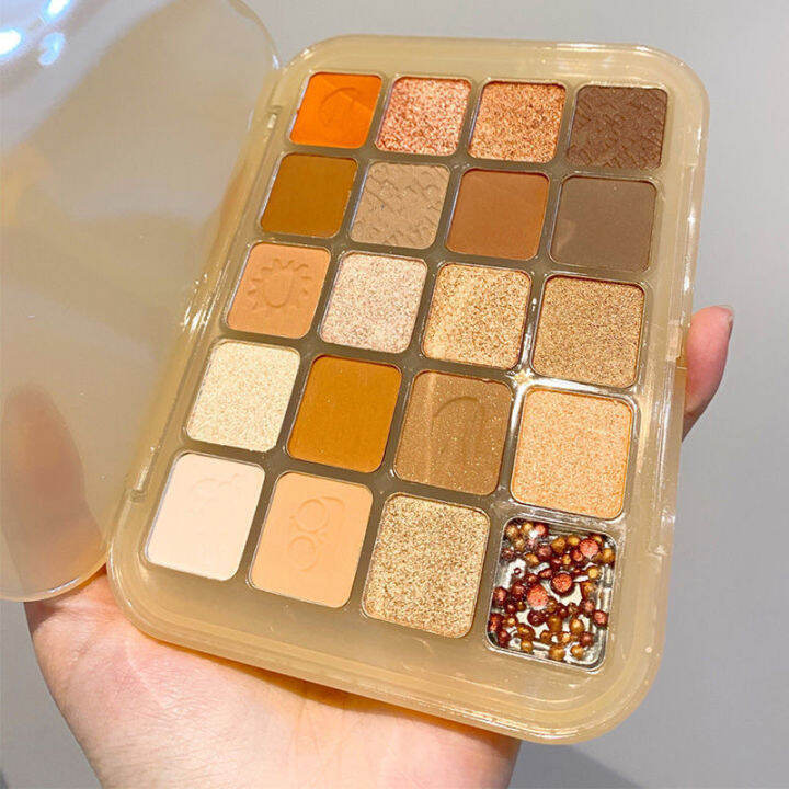 beauty lady 20 colors glitter eyeshadow palette portable Makeup